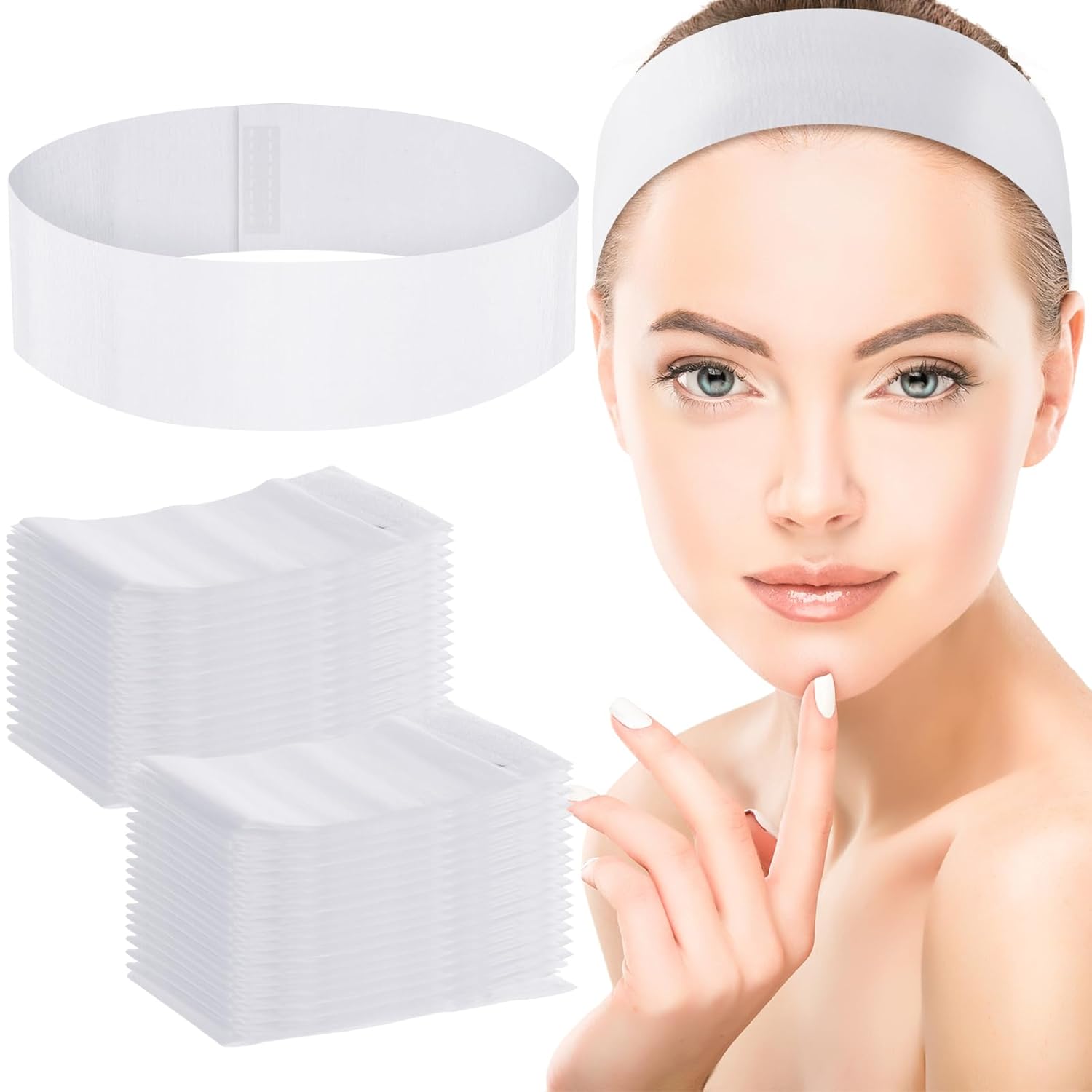 Beauty Makeup Women - 50/100/200PCS Ikat Kepala Wajah Sekali Pakai