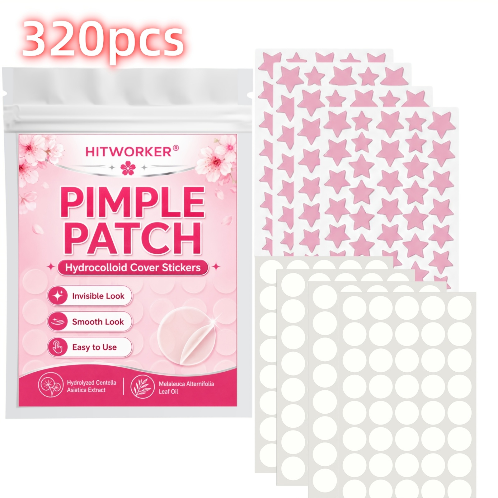 Beauty & Makeup Katia Di Paola - 320PCS Plester Penutup Hidrokoloid Tak Terlihat,