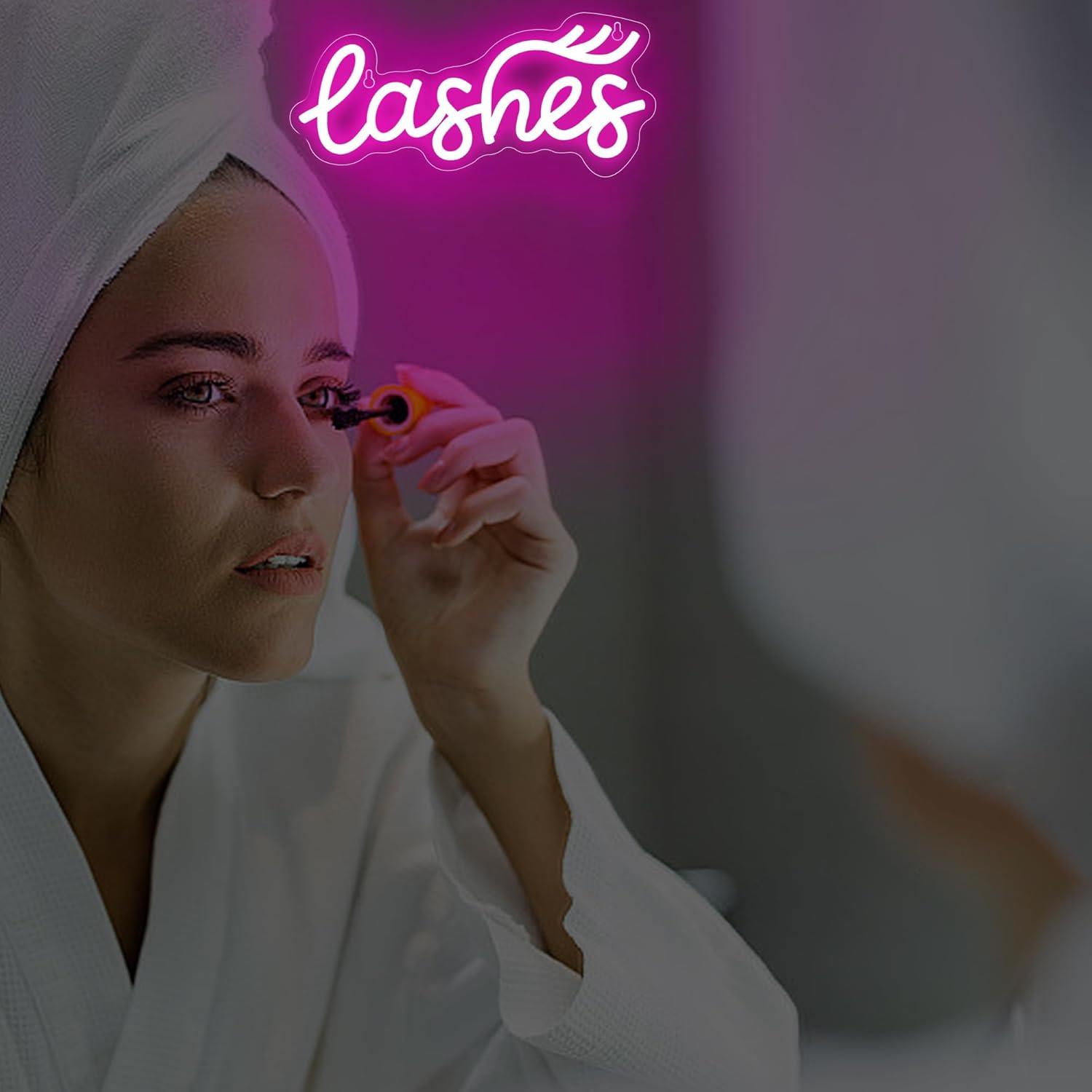 Lampu Neon Bentuk Bulu Mata, T - Beauty No Makeup ulasan dan harga
