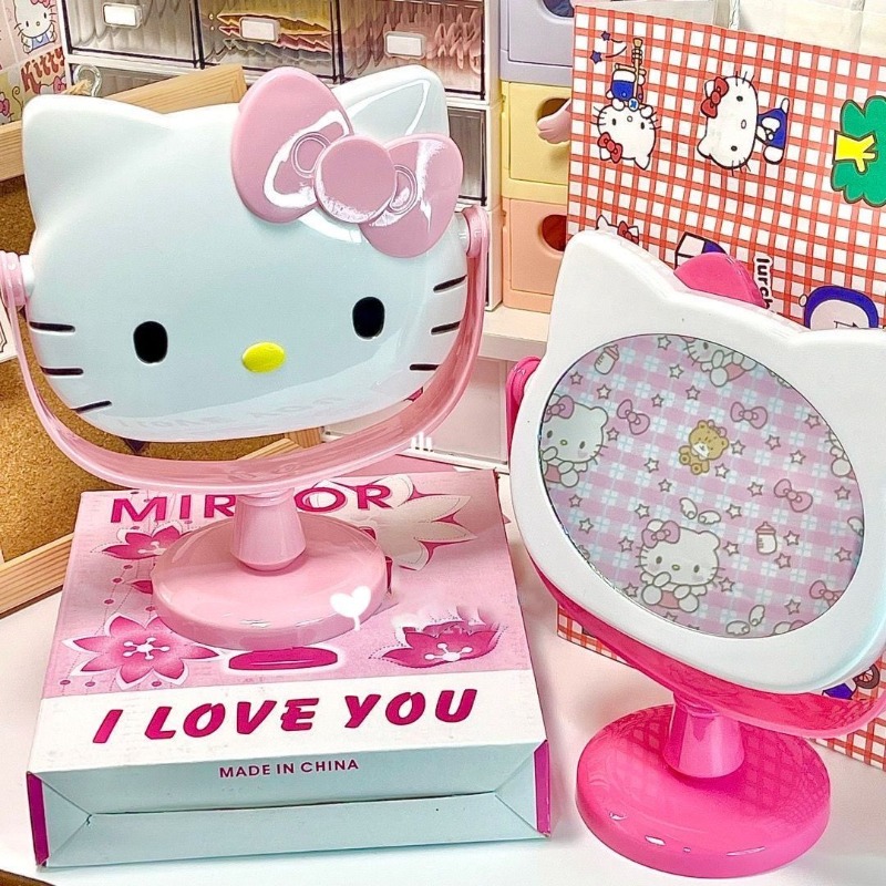 Cermin Meja Rias Hello Kitty,  - Beauty Makeup Vanity Set ulasan dan harga